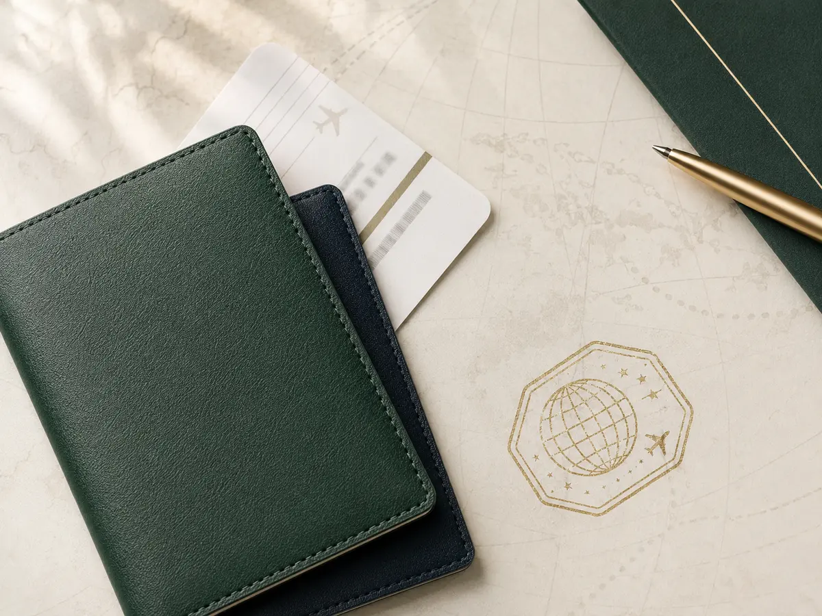 Travel documents prepared for visa assistance